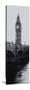 View of Big Ben from across the Westminster Bridge - Thames River - London - Door Poster-Philippe Hugonnard-Stretched Canvas