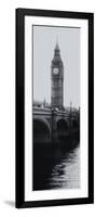 View of Big Ben from across the Westminster Bridge - Thames River - London - Door Poster-Philippe Hugonnard-Framed Photographic Print