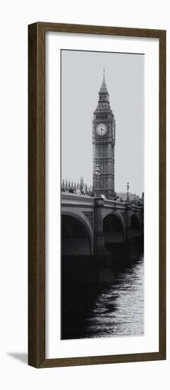 View of Big Ben from across the Westminster Bridge - Thames River - London - Door Poster-Philippe Hugonnard-Framed Photographic Print