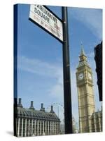 View of Big Ben, Parliament Square, London, England, United Kingdom-Ethel Davies-Stretched Canvas