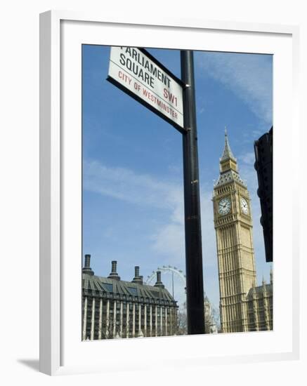 View of Big Ben, Parliament Square, London, England, United Kingdom-Ethel Davies-Framed Photographic Print