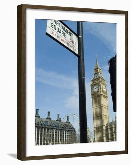 View of Big Ben, Parliament Square, London, England, United Kingdom-Ethel Davies-Framed Photographic Print