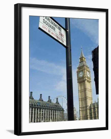 View of Big Ben, Parliament Square, London, England, United Kingdom-Ethel Davies-Framed Photographic Print