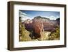 View of Big Bend, Observation Point, and the Virgin River in Zion National Park, Utah-Carlo Acenas-Framed Photographic Print