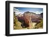 View of Big Bend, Observation Point, and the Virgin River in Zion National Park, Utah-Carlo Acenas-Framed Photographic Print