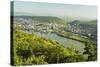 View of Bingen and River Rhine, Rhineland-Palatinate, Germany, Europe-Jochen Schlenker-Stretched Canvas