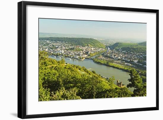 View of Bingen and River Rhine, Rhineland-Palatinate, Germany, Europe-Jochen Schlenker-Framed Photographic Print