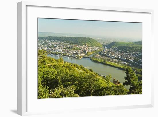 View of Bingen and River Rhine, Rhineland-Palatinate, Germany, Europe-Jochen Schlenker-Framed Photographic Print