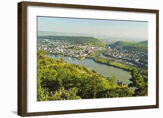 View of Bingen and River Rhine, Rhineland-Palatinate, Germany, Europe-Jochen Schlenker-Framed Photographic Print