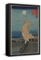 View of Bishu Nagoya-Ando Hiroshige-Framed Stretched Canvas