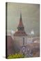 View of Black Church, Brasov, Transylvania, Romania-Ian Trower-Stretched Canvas