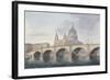 View of Blackfriars Bridge and St Paul's Cathedral, London, 1790-null-Framed Giclee Print