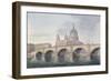 View of Blackfriars Bridge and St Paul's Cathedral, London, 1790-null-Framed Giclee Print