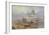 View of Blackfriars Bridge and St Paul's Cathedral, London, 1840-David Roberts-Framed Giclee Print