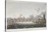 View of Blackfriars Bridge from the Strand Bridge, London, 1815-Thomas Hosmer Shepherd-Stretched Canvas