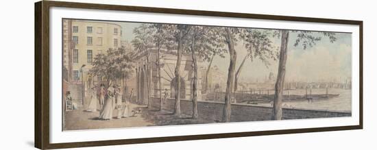 View of Blackfriars Bridge, from York Terrace, 1786-null-Framed Premium Giclee Print