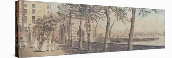 View of Blackfriars Bridge, from York Terrace, 1786-null-Stretched Canvas