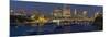 View of Blackfriars Bridge over the River Thames, St. Paul's Cathedral and The City of London-Frank Fell-Mounted Photographic Print