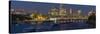 View of Blackfriars Bridge over the River Thames, St. Paul's Cathedral and The City of London-Frank Fell-Stretched Canvas