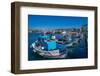 View of boats and ships in Kos Harbour, Kos Town, Kos, Dodecanese, Greek Islands, Greece, Europe-Frank Fell-Framed Photographic Print