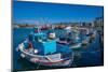 View of boats and ships in Kos Harbour, Kos Town, Kos, Dodecanese, Greek Islands, Greece, Europe-Frank Fell-Mounted Photographic Print