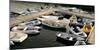 View of boats at a harbor, Rockland Harbor, Rockland, Knox County, Maine, USA-null-Mounted Photographic Print