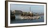 View of boats at a harbor, Rockland Harbor, Rockland, Knox County, Maine, USA-null-Framed Photographic Print