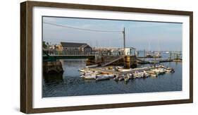 View of boats at a harbor, Rockland Harbor, Rockland, Knox County, Maine, USA-null-Framed Photographic Print