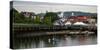 View of boats at a harbor, Rockland Harbor, Rockland, Knox County, Maine, USA-null-Stretched Canvas