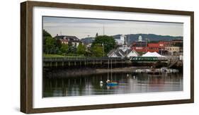 View of boats at a harbor, Rockland Harbor, Rockland, Knox County, Maine, USA-null-Framed Photographic Print