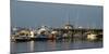 View of boats at a harbor, Rockland Harbor, Rockland, Knox County, Maine, USA-null-Mounted Photographic Print