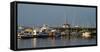 View of boats at a harbor, Rockland Harbor, Rockland, Knox County, Maine, USA-null-Framed Stretched Canvas