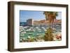 View of boats in Old Port, Dalmatian Coast, Adriatic Sea, Croatia, Eastern Europe.-Tom Haseltine-Framed Photographic Print