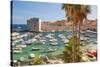 View of boats in Old Port, Dalmatian Coast, Adriatic Sea, Croatia, Eastern Europe.-Tom Haseltine-Stretched Canvas