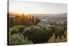View of Boboli Garden and Kafehaus from Forte Belvedere,-Guido Cozzi-Stretched Canvas