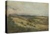 View of Bodenham and the Malvern Hills, Herefordshire-John Varley-Stretched Canvas