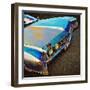 View of Bonnet of 1950's Car-Salvatore Elia-Framed Photographic Print