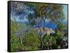 View of Bordhighera, Italy.-Claude Monet-Framed Stretched Canvas