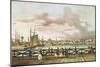 View of Boston and the South Boston Bridge C. 1829-Jacques Milbert-Mounted Giclee Print