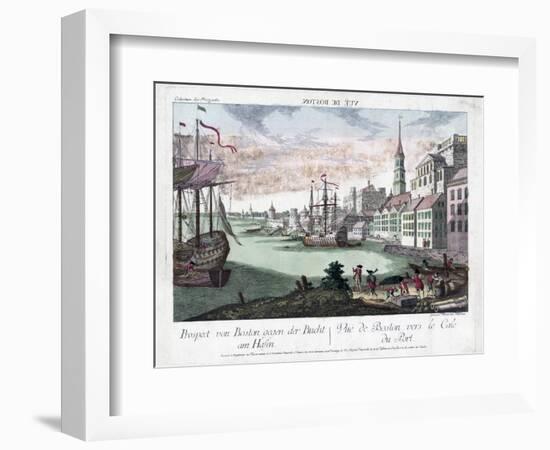 View of Boston Harbor-null-Framed Giclee Print