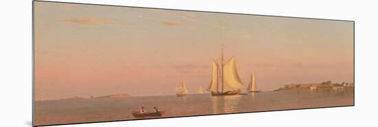 View of Boston Harbour Near Castle Island, 1872-Francis Augustus Silva-Mounted Giclee Print
