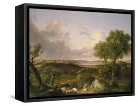 View of Boston-Filipo Or Frederico Bartolini-Framed Stretched Canvas