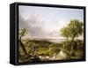 View of Boston-Thomas Cole-Framed Stretched Canvas