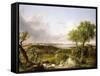 View of Boston-Thomas Cole-Framed Stretched Canvas