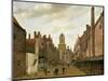 View of Boterbrug with the Tower of the Stadhuis, Delft, C.1653-59-Jan Van Der Heyden-Mounted Giclee Print