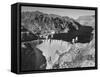 View of Boulder Dam, 726 Ft. High with Lake Mead, 115 Miles Long, Stretching Out in the Background-Andreas Feininger-Framed Stretched Canvas