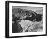 View of Boulder Dam, 726 Ft. High with Lake Mead, 115 Miles Long, Stretching Out in the Background-Andreas Feininger-Framed Premium Photographic Print