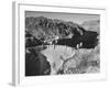 View of Boulder Dam, 726 Ft. High with Lake Mead, 115 Miles Long, Stretching Out in the Background-Andreas Feininger-Framed Photographic Print