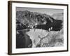 View of Boulder Dam, 726 Ft. High with Lake Mead, 115 Miles Long, Stretching Out in the Background-Andreas Feininger-Framed Photographic Print