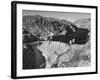 View of Boulder Dam, 726 Ft. High with Lake Mead, 115 Miles Long, Stretching Out in the Background-Andreas Feininger-Framed Photographic Print